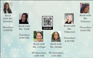 Image of schedule with teacher pictures